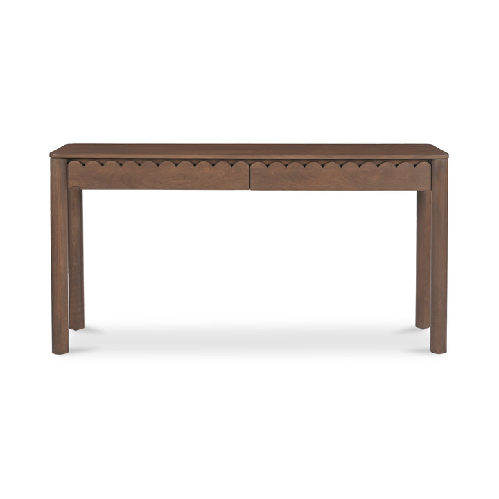 Modern Shaker-Inspired Geometric Console Table