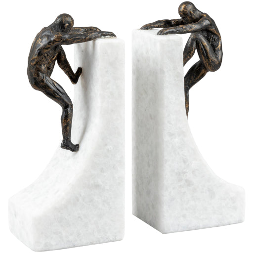 Sage Wisdom Bookend - Modern Elegance for Your Shelves