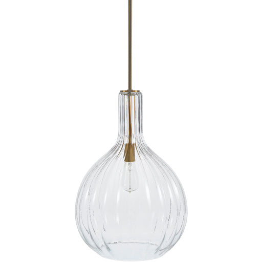 Rustic Industrial Glass Pendant Light
