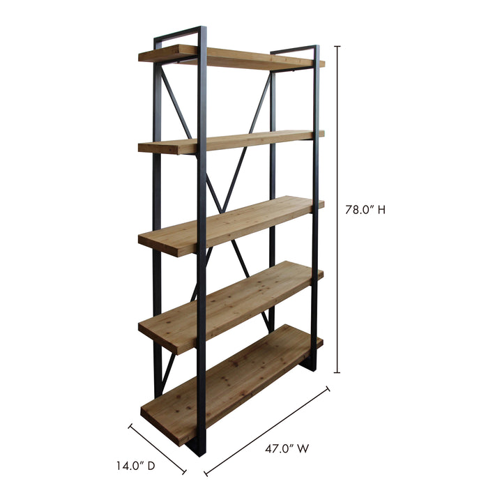 Industrial-Chic Multi-Level Display Shelf