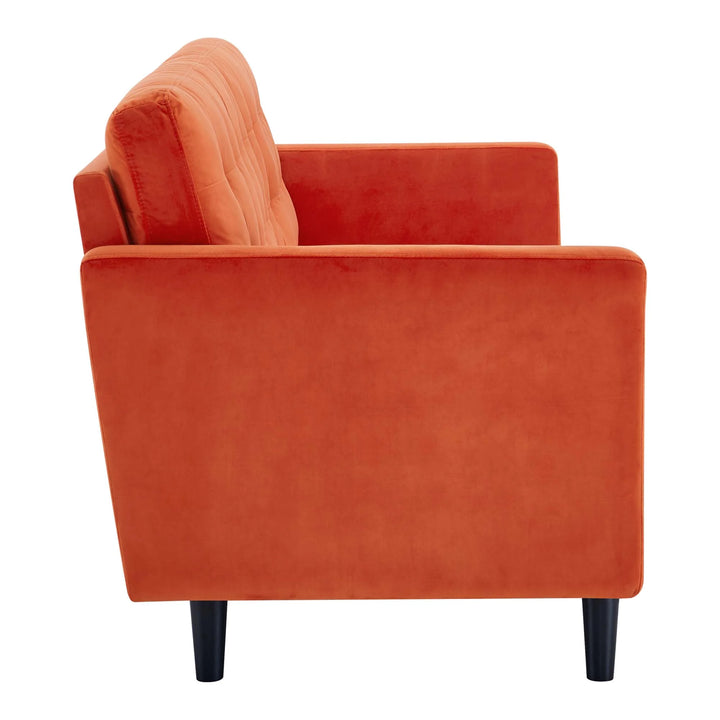 Dane Tufted Performance Velvet Sofa - Orange