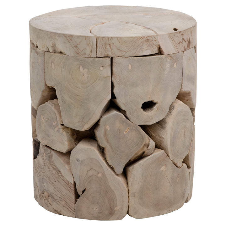Rustic Whispers Round Side Table