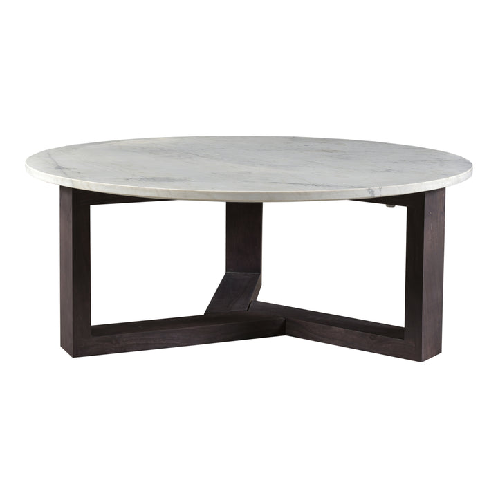 Nature's Harmony Solid Acacia & Marble Coffee Table