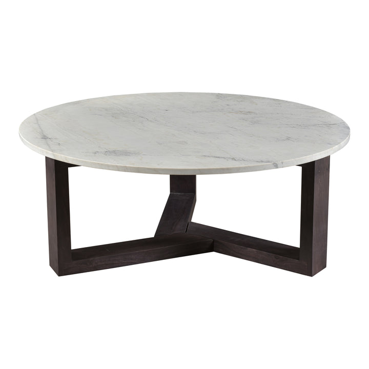 Nature's Harmony Solid Acacia & Marble Coffee Table