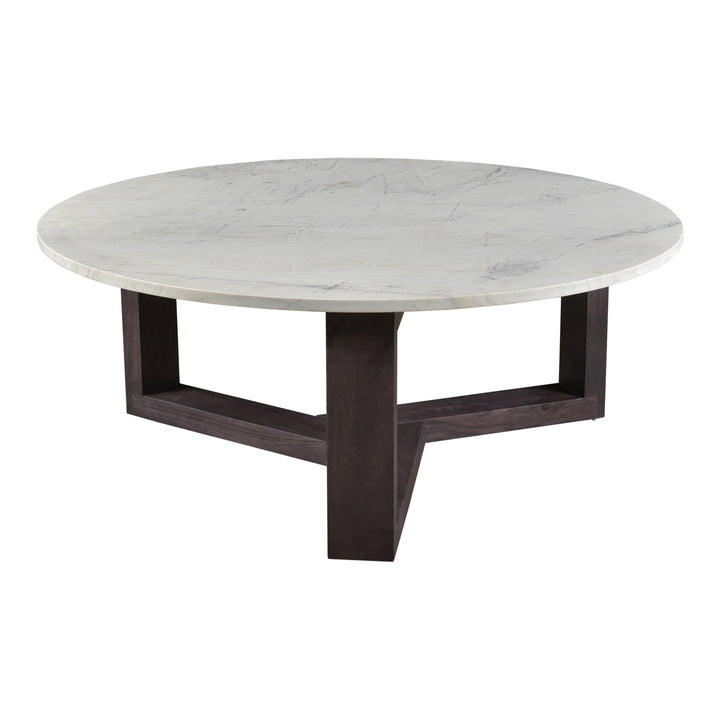 Nature's Harmony Solid Acacia & Marble Coffee Table