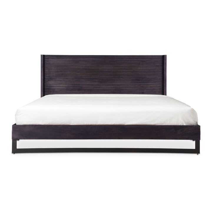Eco-Charm Ribbed Headboard Bed