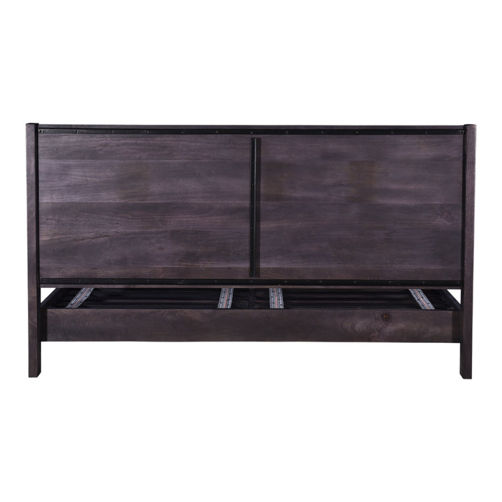 Eco-Charm Ribbed Headboard Bed