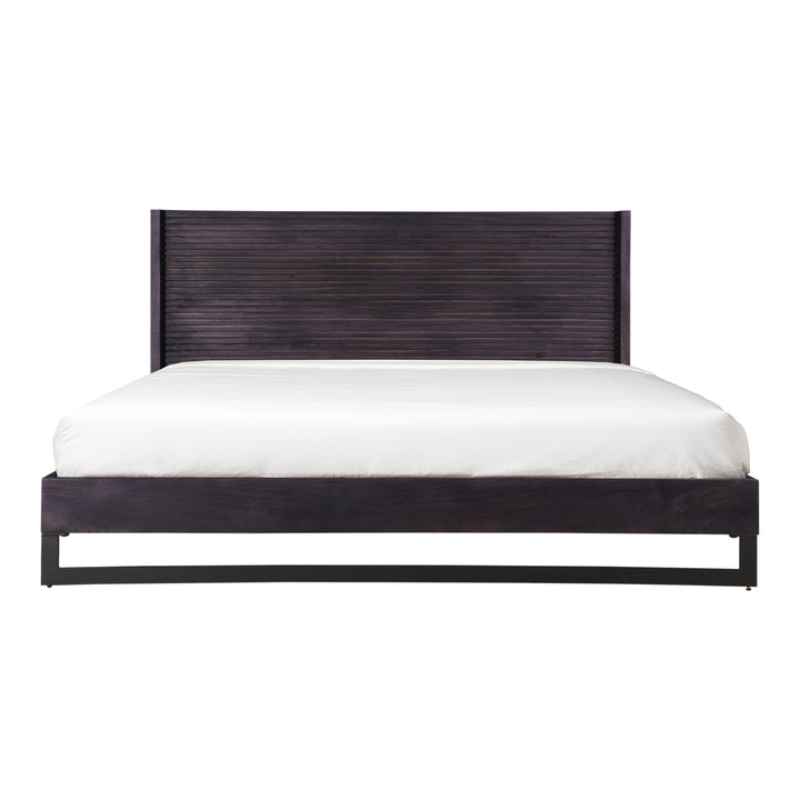 Eco-Charm Ribbed Headboard Bed