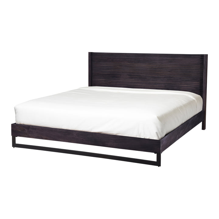 Eco-Charm Ribbed Headboard Bed
