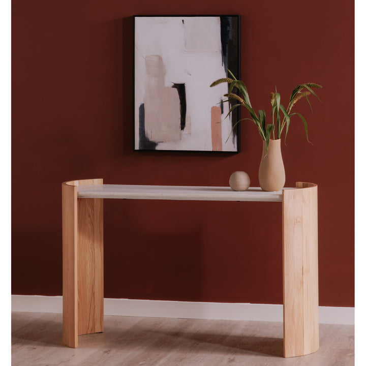 Lunar Oak Console Table