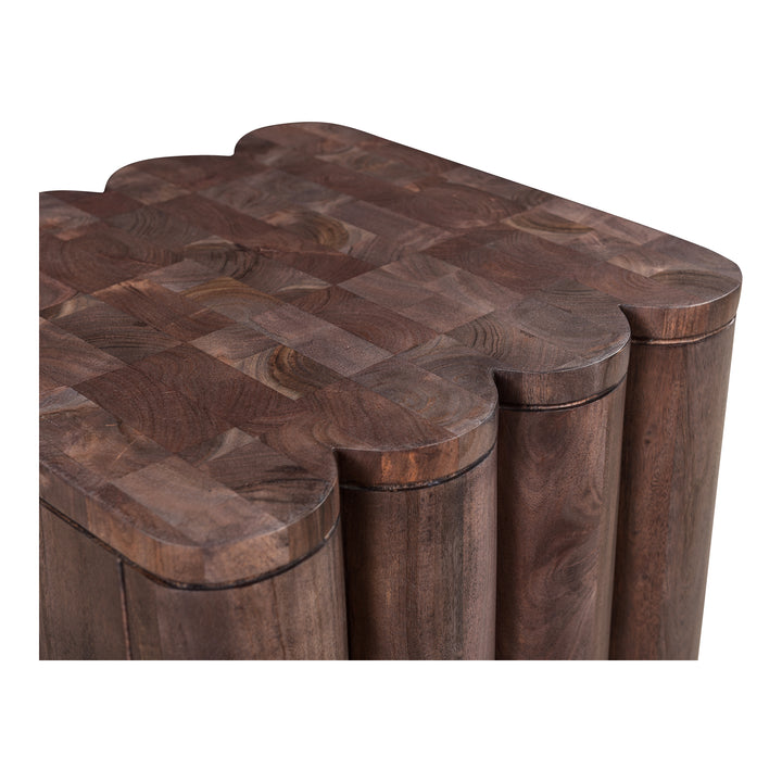 Ripplewave Acacia Wood Side Table