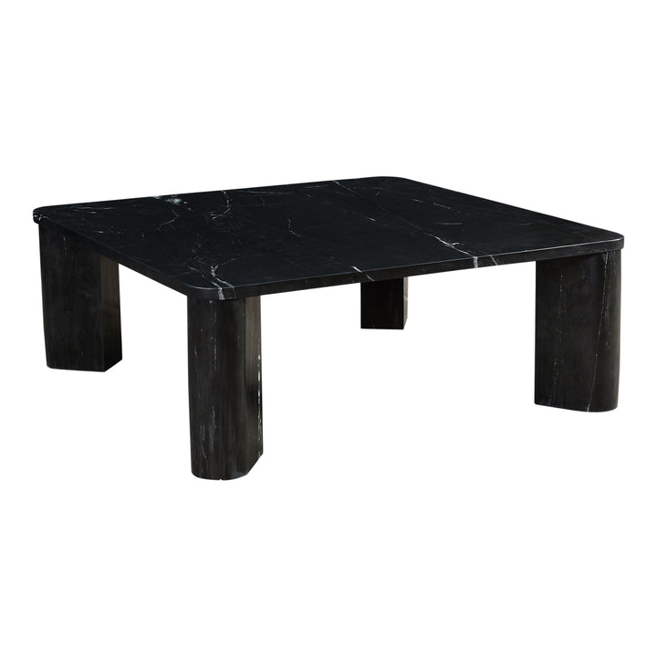 Earth-Danced Marble Cross-Cut Coffee Table
