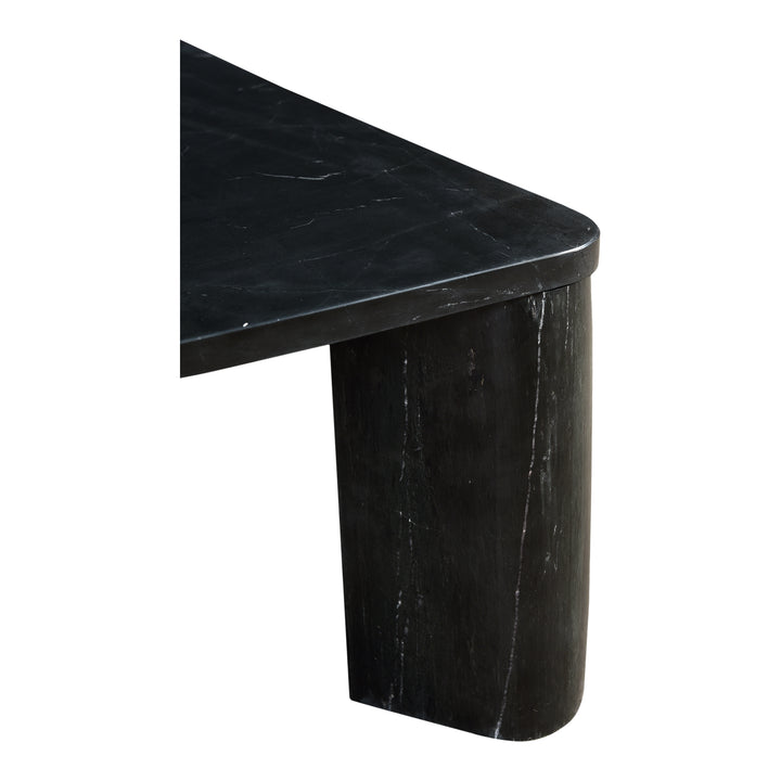 Earth-Danced Marble Cross-Cut Coffee Table