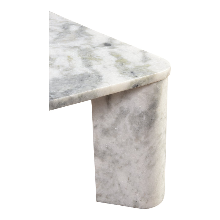 Earth-Danced Marble Cross-Cut Coffee Table
