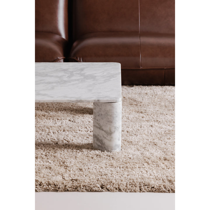 Earth-Danced Marble Cross-Cut Coffee Table