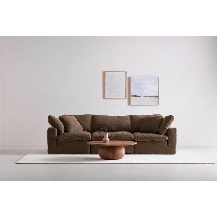 Rustic Charm Acacia Wood Coffee Table - Large