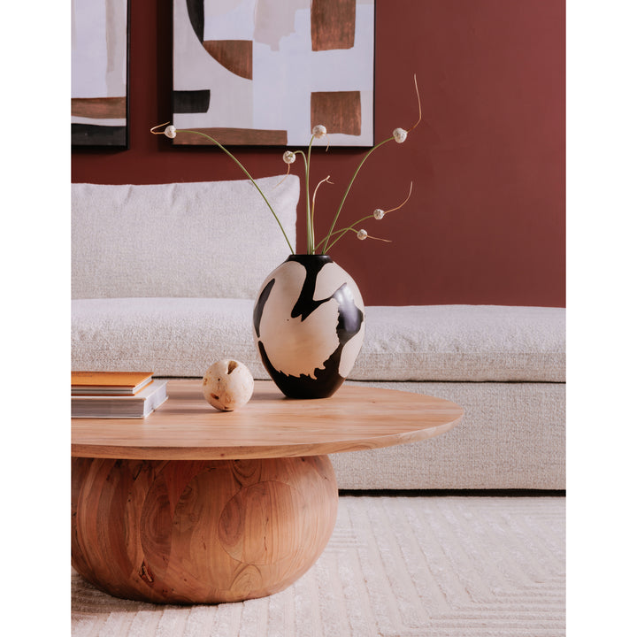 Rustic Charm Acacia Wood Coffee Table - Large