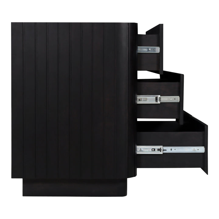 Ripplewave Black 6-Drawer Dresser