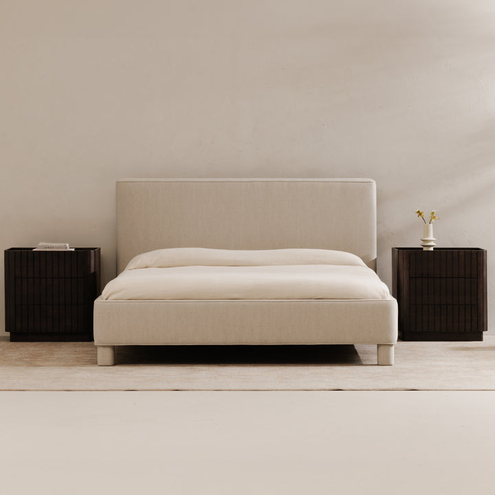 Wave-Inspired 3-Drawer Bedside Storage Unit