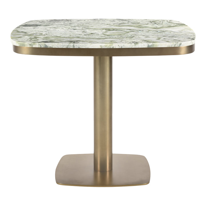 Elegant Onyx & Brass Café Table