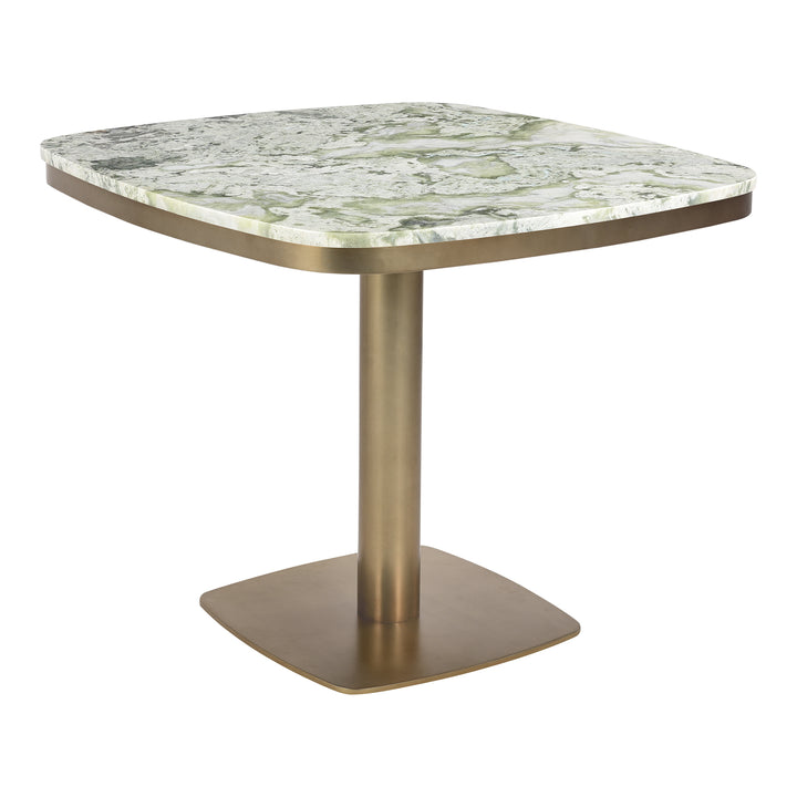 Elegant Onyx & Brass Café Table