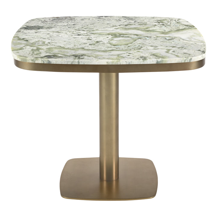 Elegant Onyx & Brass Café Table