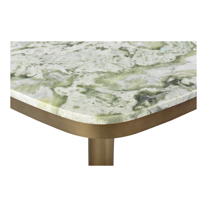 Elegant Onyx & Brass Café Table