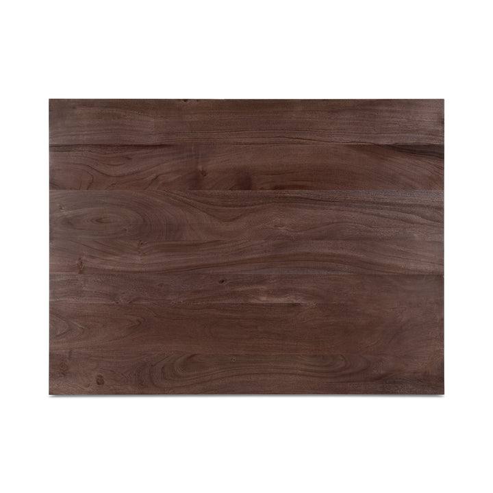 Modern Slatted Acacia Wood Coffee Table