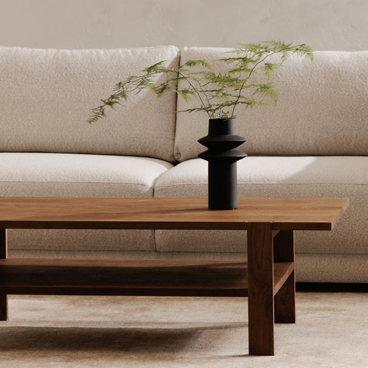 Retro-Chic Mango Wood Extended Table