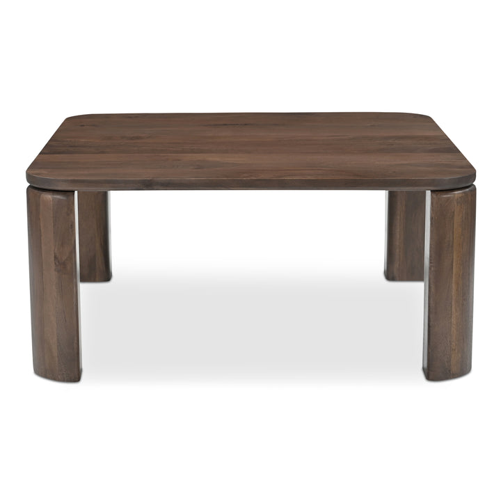 Cozy Square Nesting Coffee Tables in Rich Mango Wood