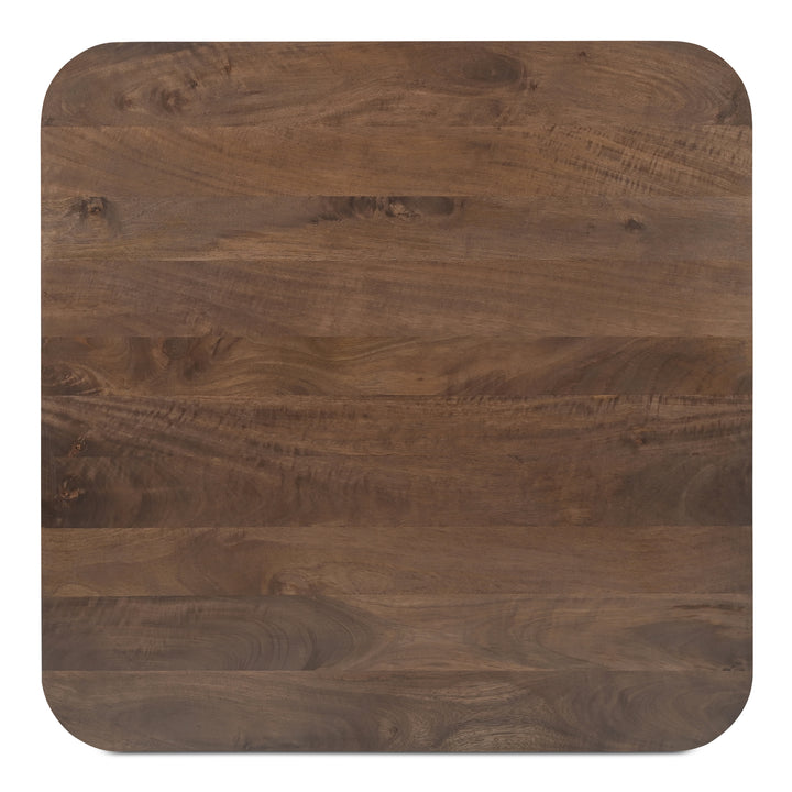 Cozy Square Nesting Coffee Tables in Rich Mango Wood