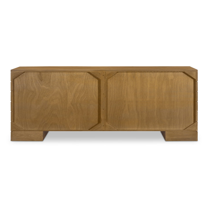 Modern Oak Six-Drawer Storage Solution