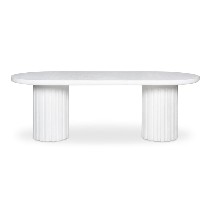 Modern Fluted Outdoor Gathering Table