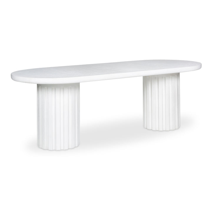 Modern Fluted Outdoor Gathering Table