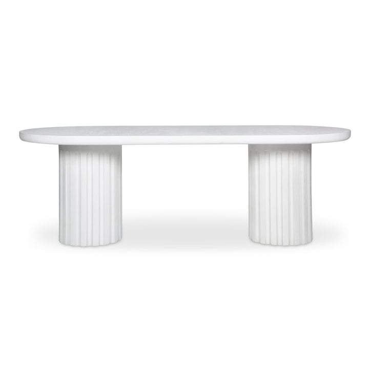 Modern Fluted Outdoor Gathering Table