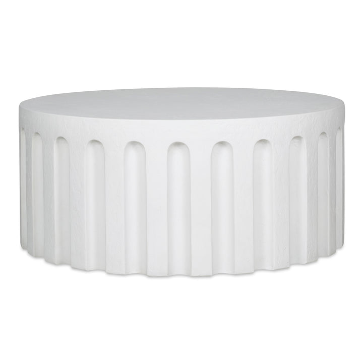 Concrete Fluted Chic Outdoor Bistro Table