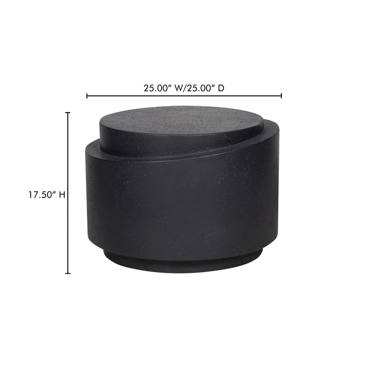 Nature's Table: Concrete-Stone Fusion Outdoor Accent Piece