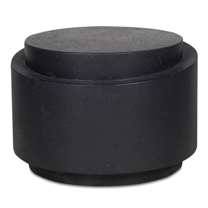 Nature's Table: Concrete-Stone Fusion Outdoor Accent Piece