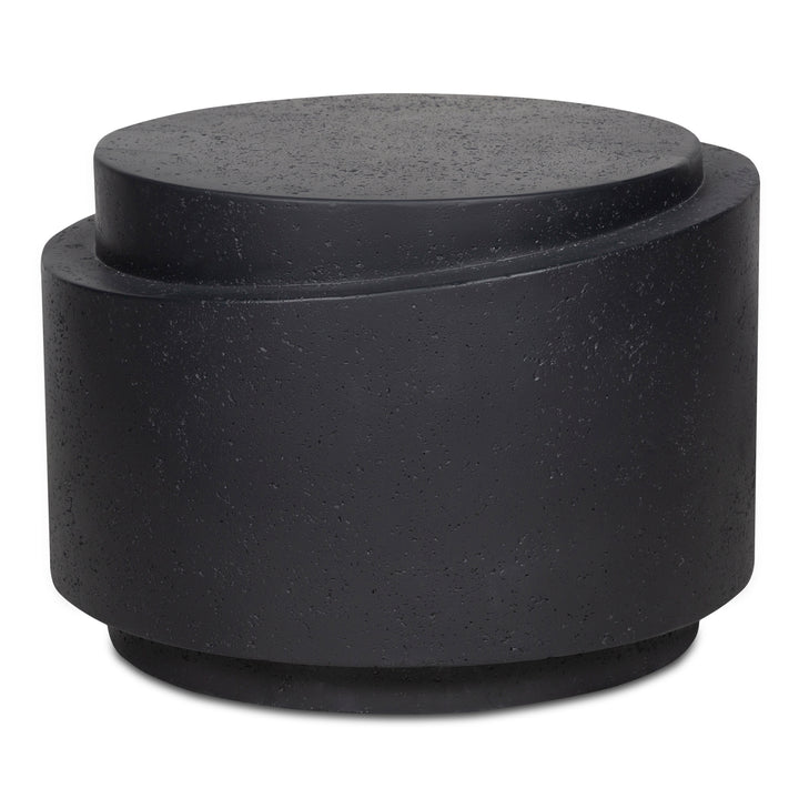 Nature's Table: Concrete-Stone Fusion Outdoor Accent Piece