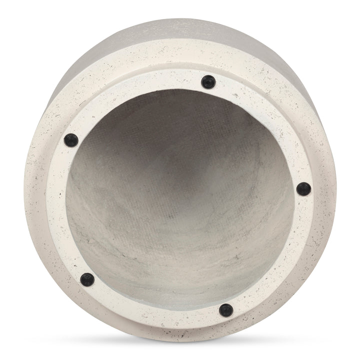 Nature's Table: Concrete-Stone Fusion Outdoor Accent Piece