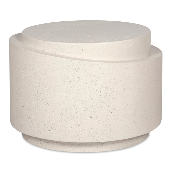 Nature's Table: Concrete-Stone Fusion Outdoor Accent Piece