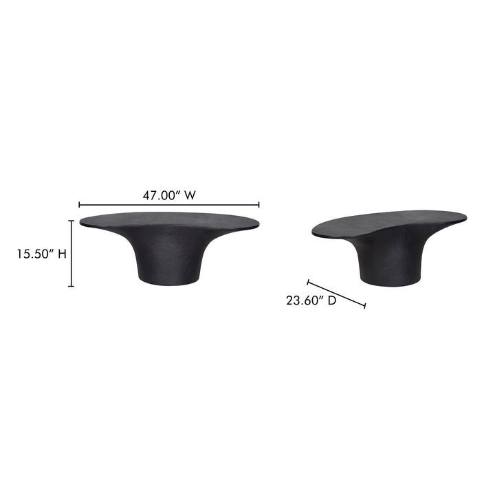 Modern Balance Glass-Fiber Reinforced Concrete Coffee Table