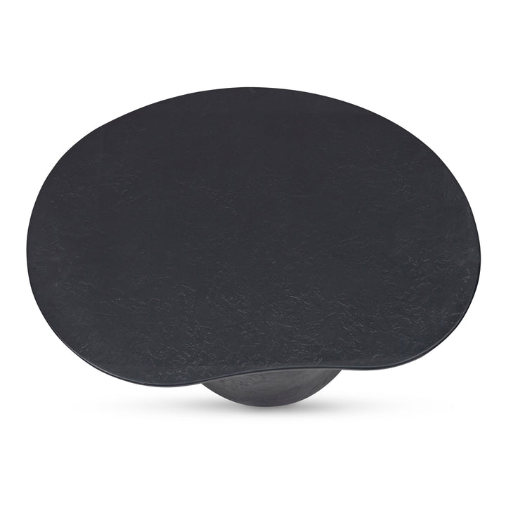 Modern Freeform Glass-topped Outdoor Table