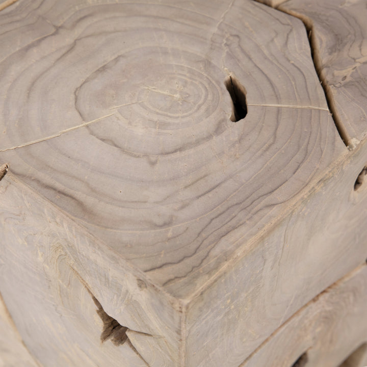 Nature's Craft Natural Teak Side Table