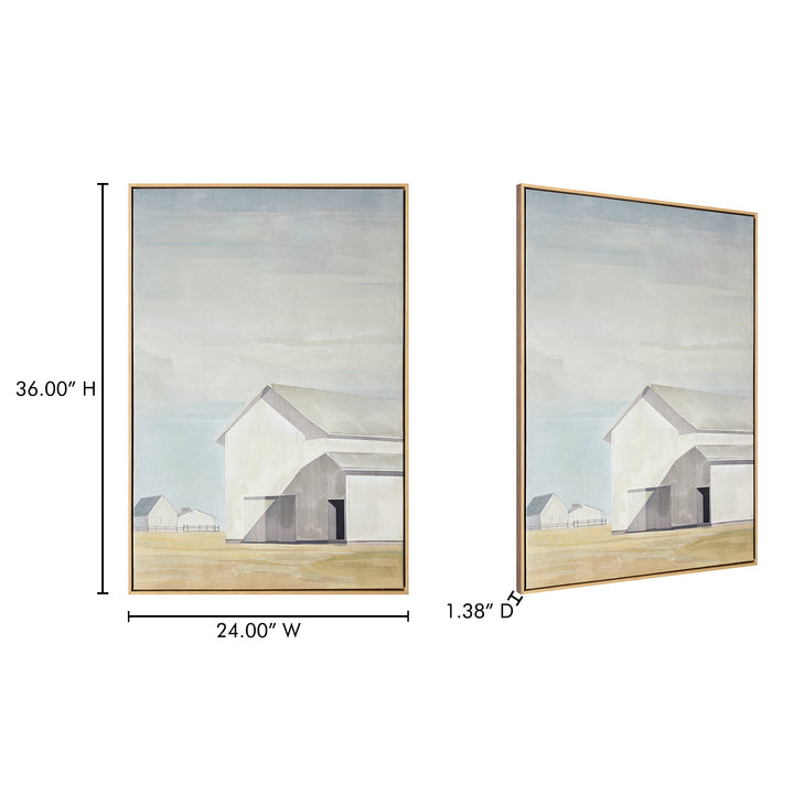 Serene Barn Canvas Art Frame