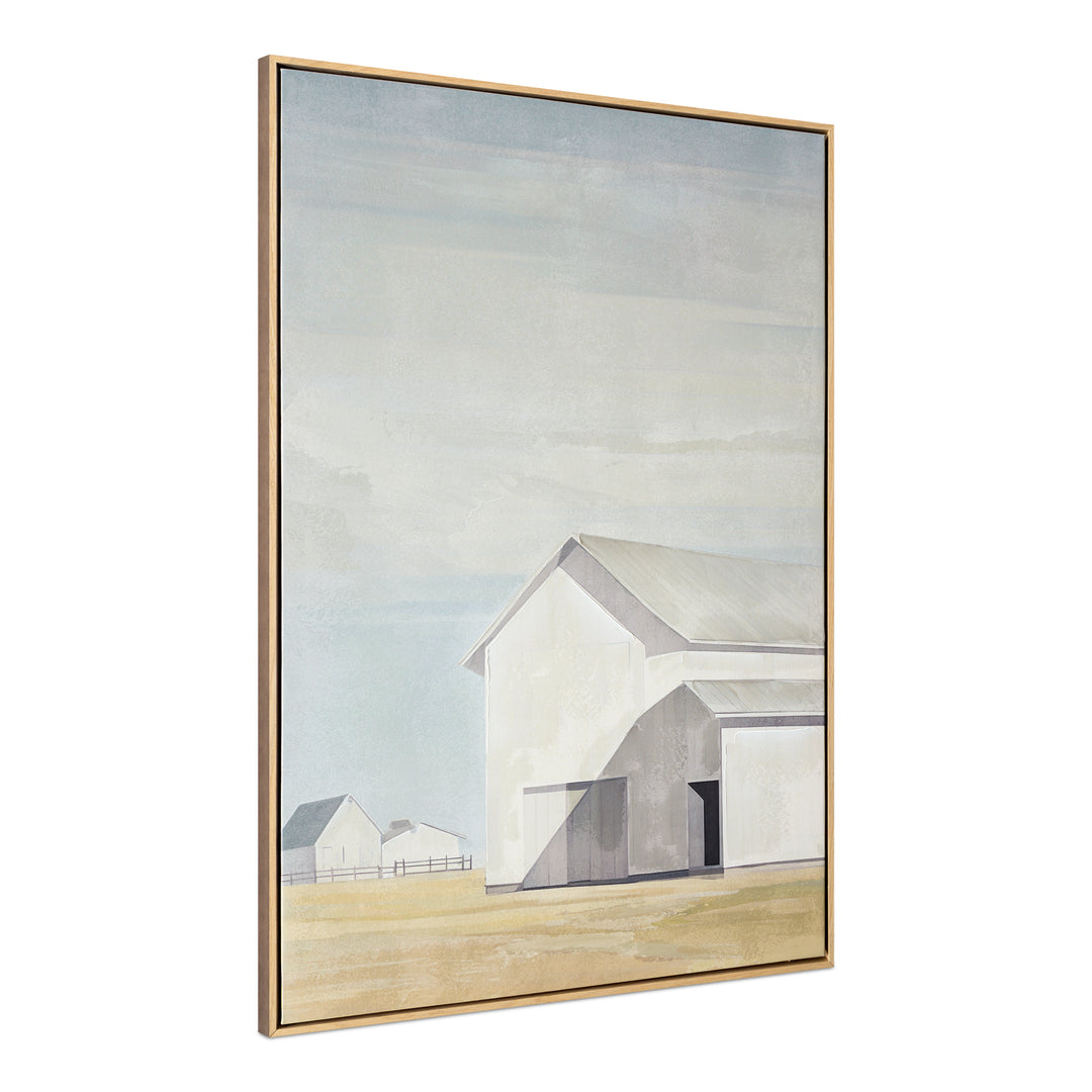 Serene Barn Canvas Art Frame