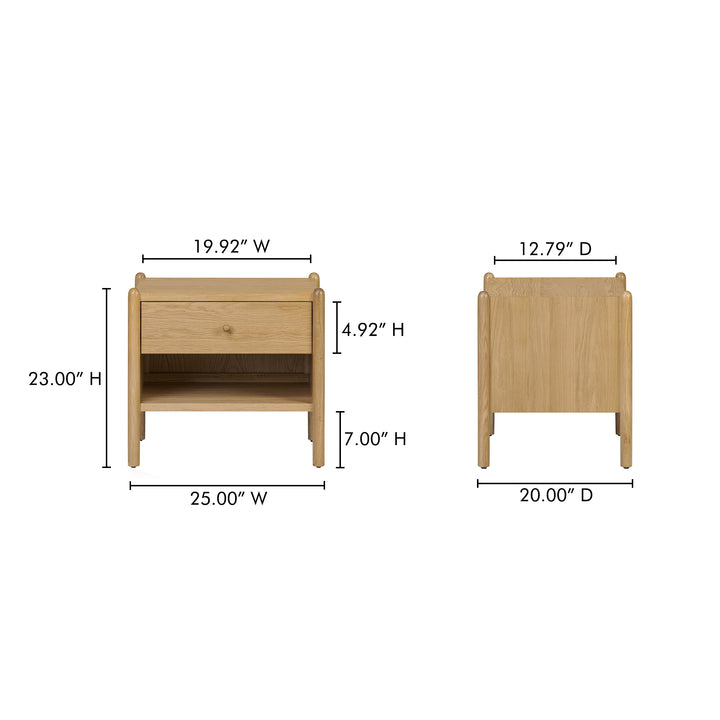 Whimsical Extended Legs Nightstand
