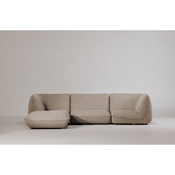 Retro-Futuristic Lounger with Speckled Upholstery
