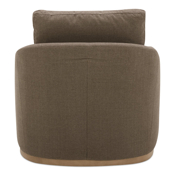 Linden swivel beige chair