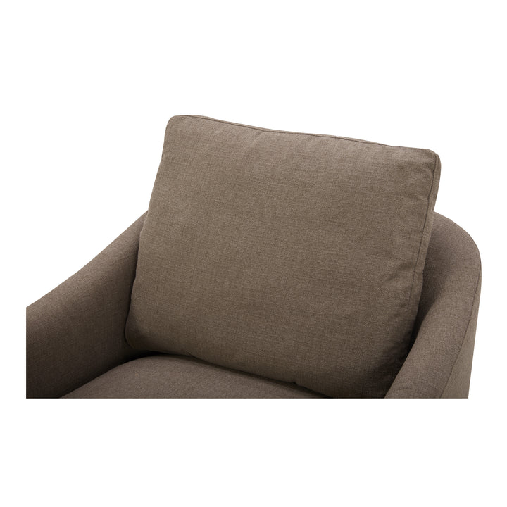 Linden swivel beige chair